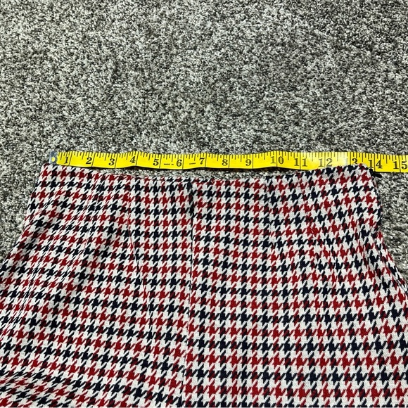Free People Rudy Flared Houndstooth Trouser Pants Wide Leg High Waisted Size 6 - Picture 7 of 13